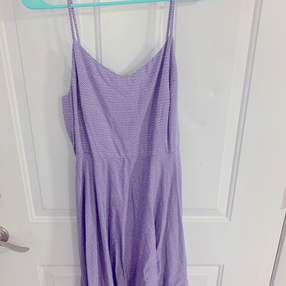 purple smocked top swing dress (old navy)